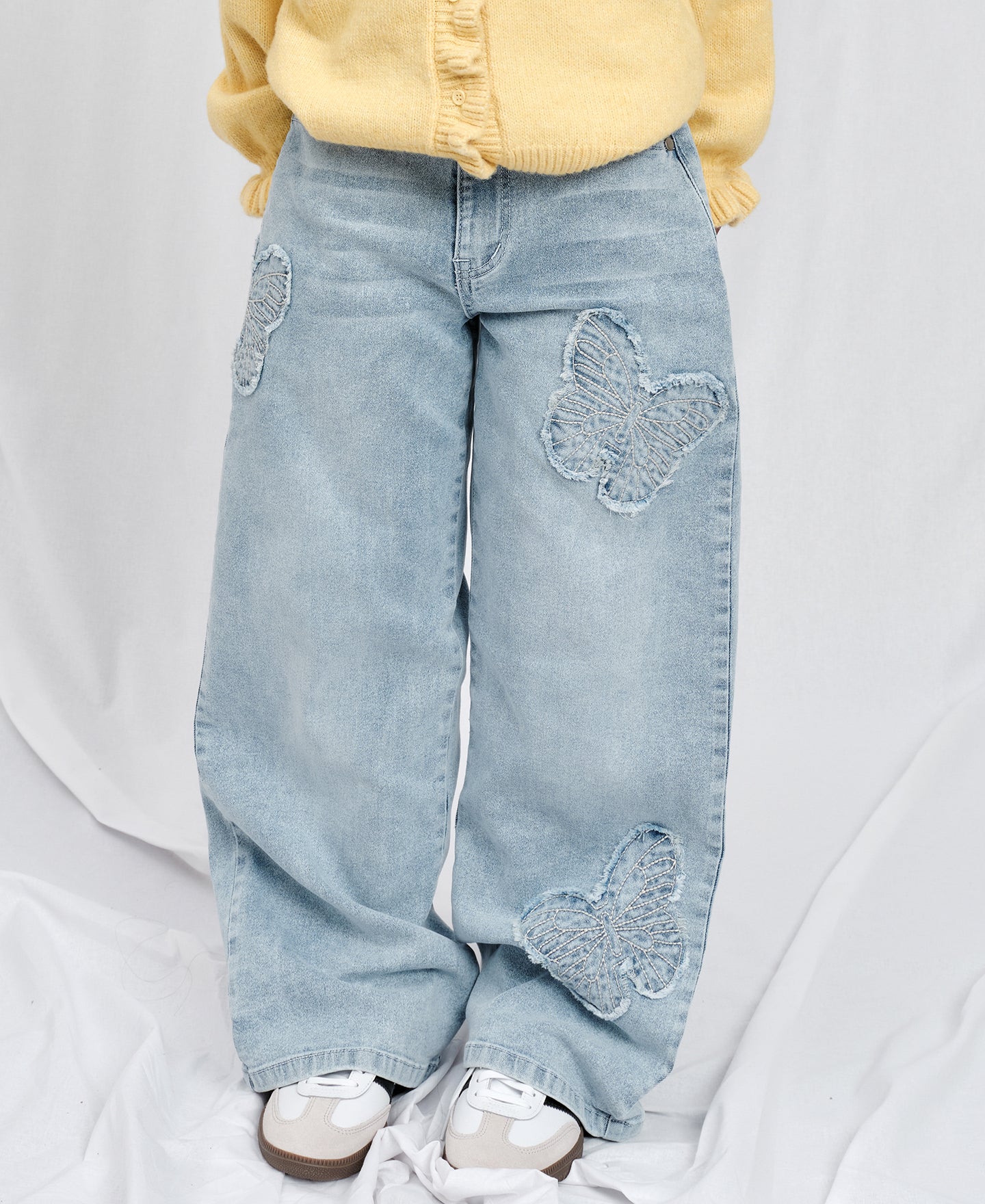 Kids' Wide Applique Jeans