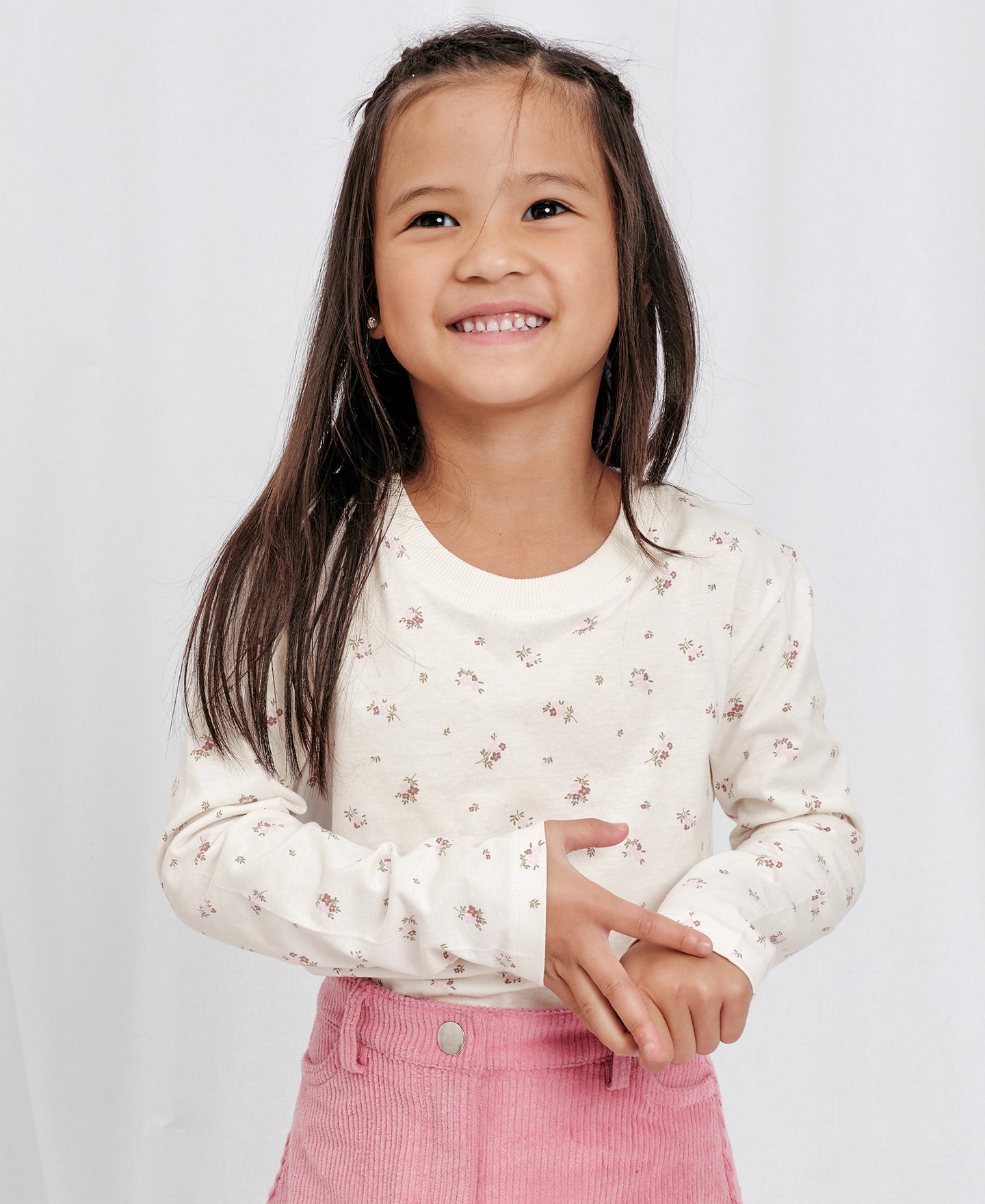Little Kids' Long Sleeve All Over Print Tee