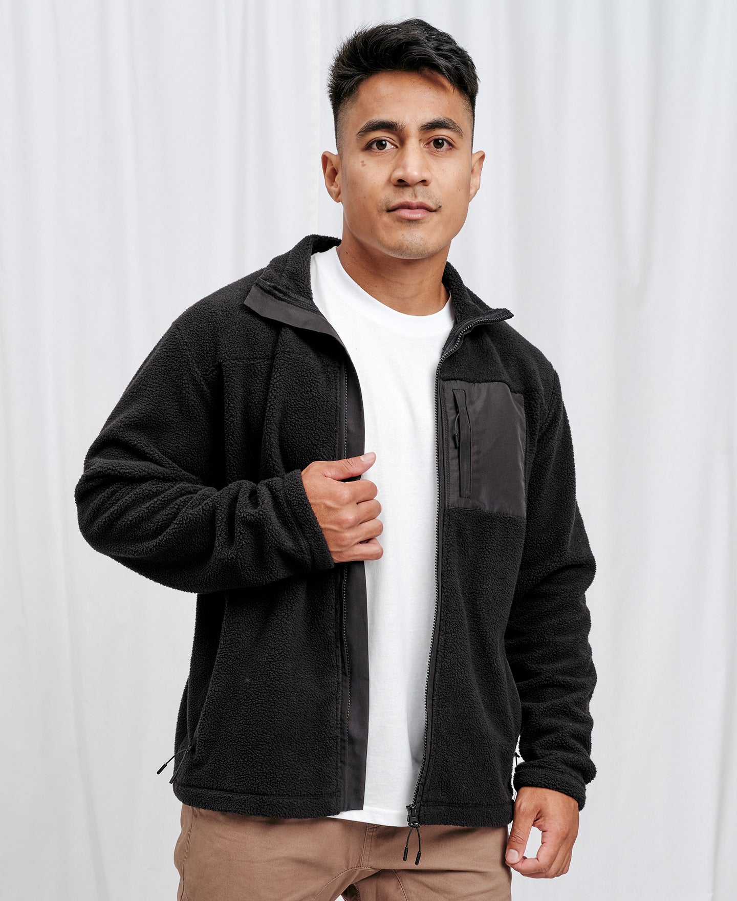 Men's Teddy Zip Through Sweatshirt