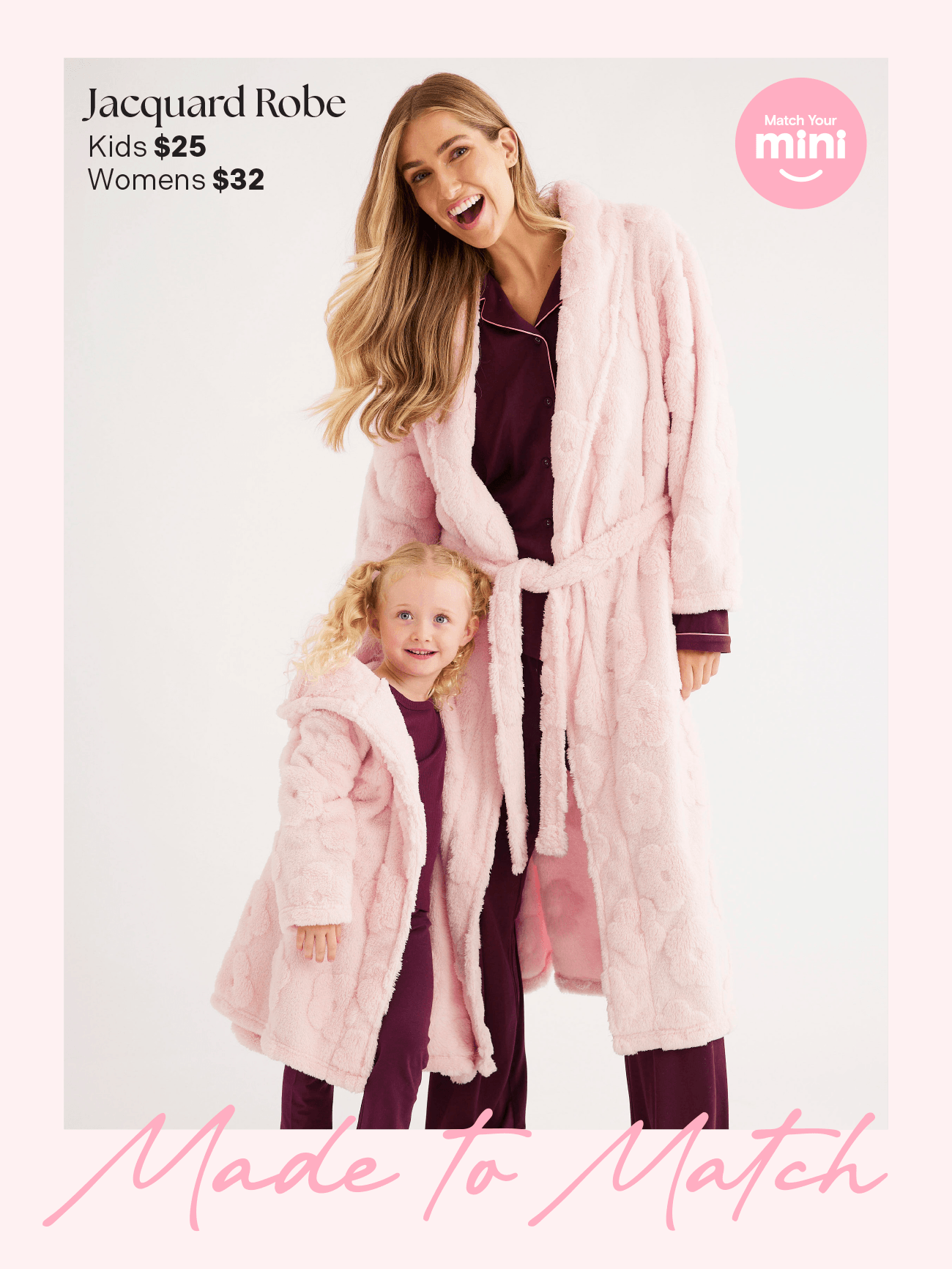 Jacquard Robe Women's + Little Kids