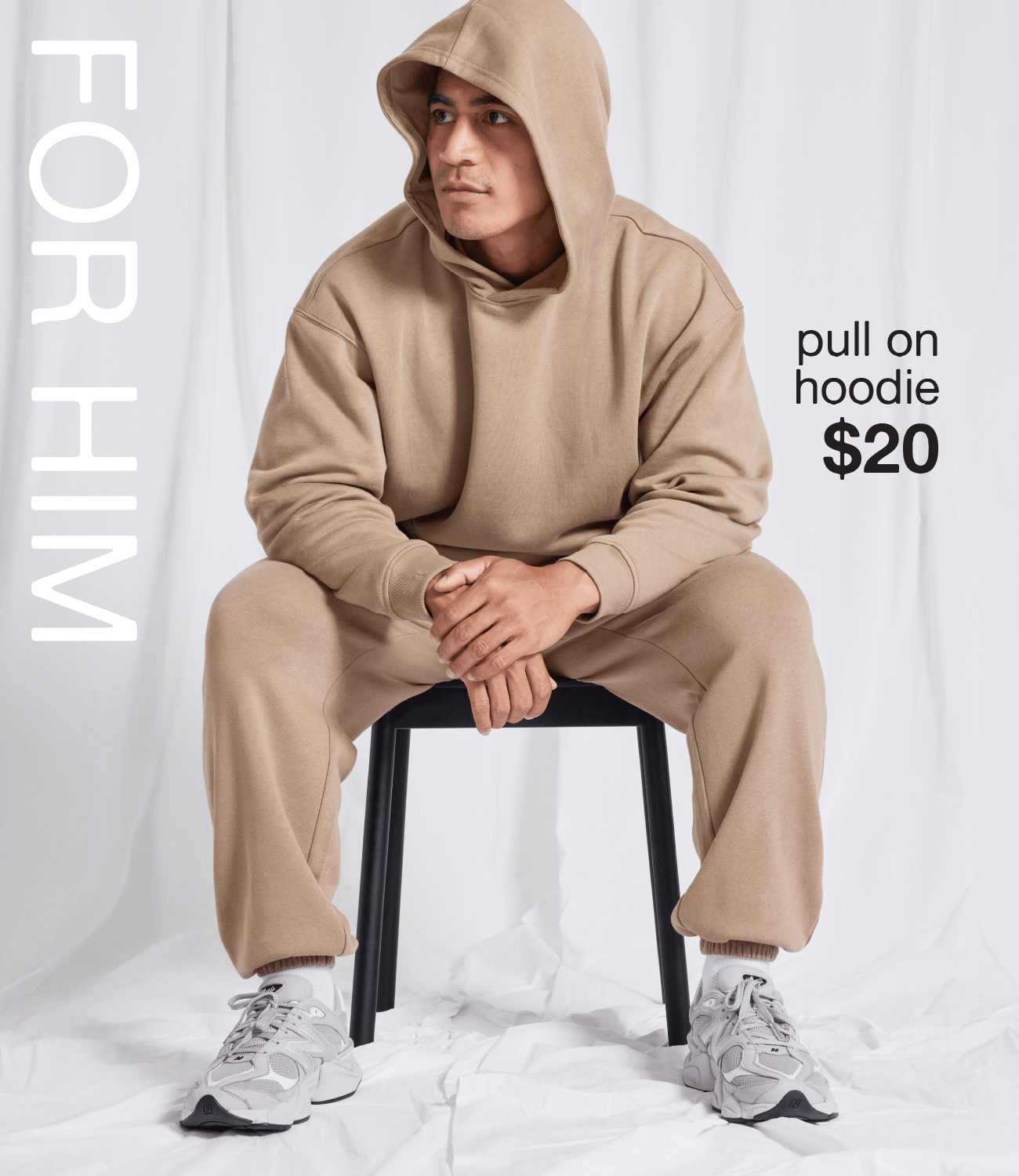 Men's Favourite Relaxed Pull On Hoodie