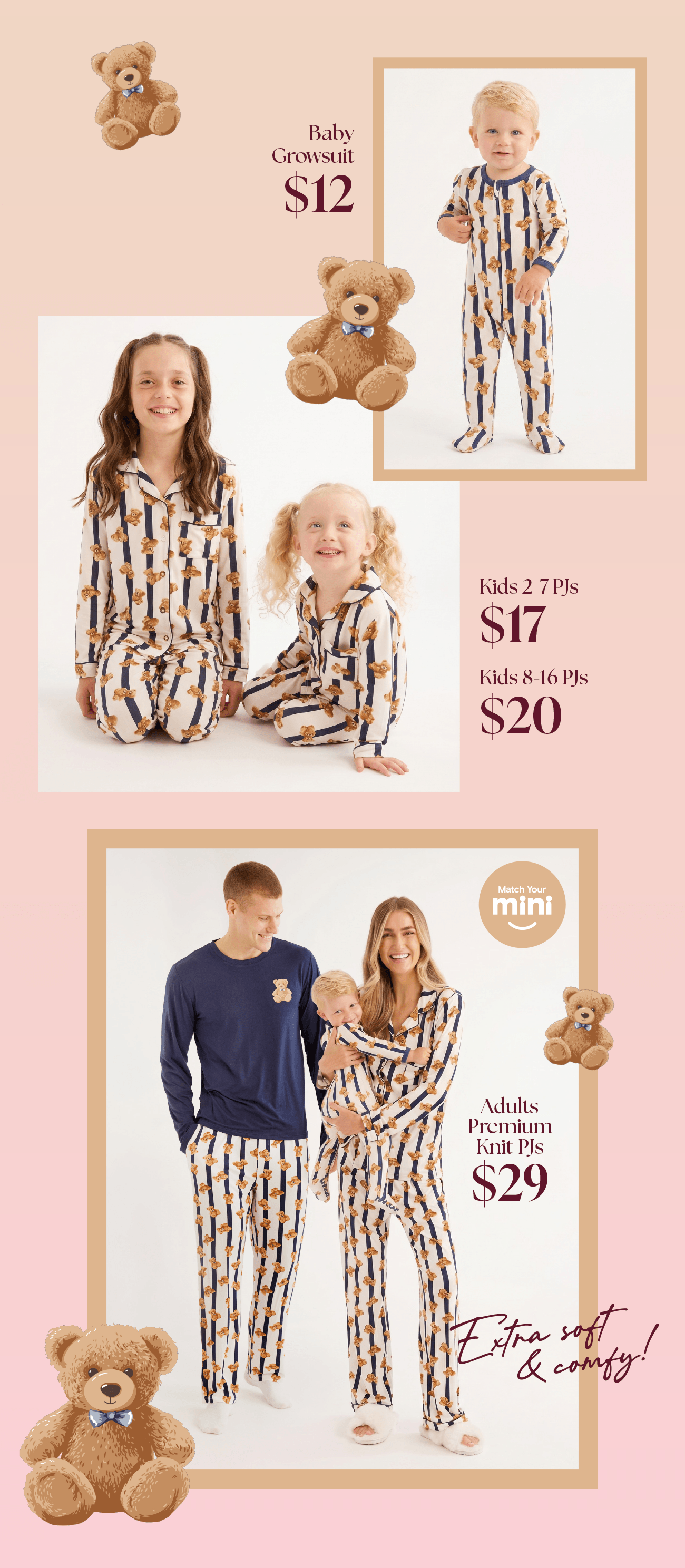 Matching Family Bear PJs