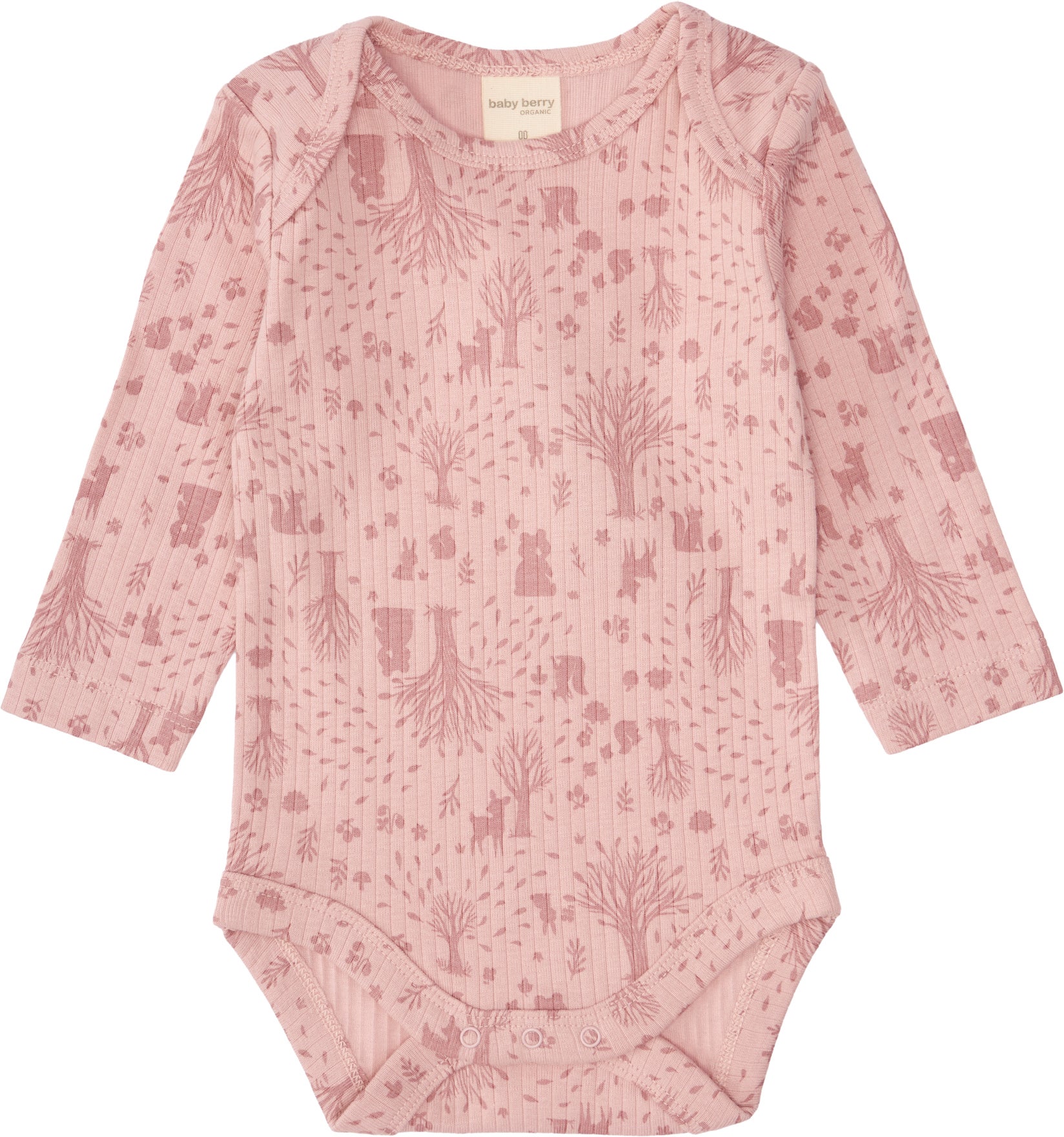 Babies' Organic Cotton Rib Long Sleeve Bodysuit