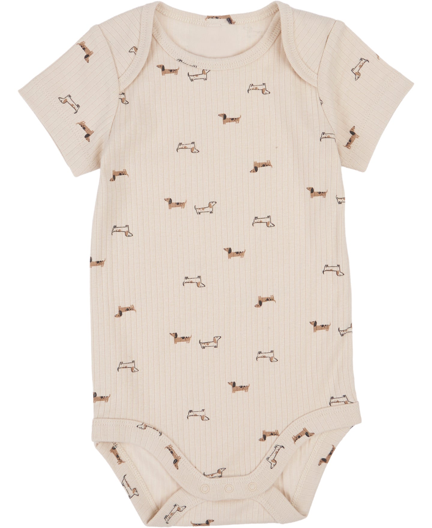 Babies' Short Sleeve Organic Cotton Rib Bodysuit