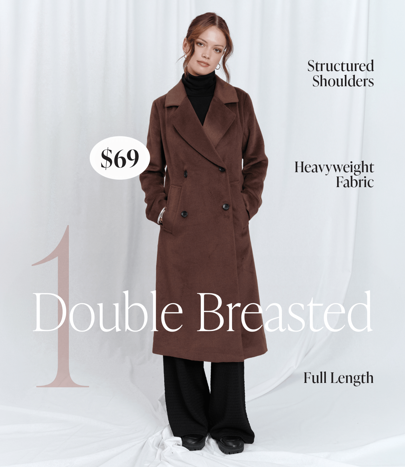 Double Breasted Heavy Coat