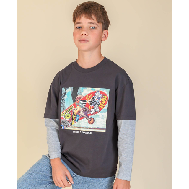 Kids' Long Sleeve Double Layered Top