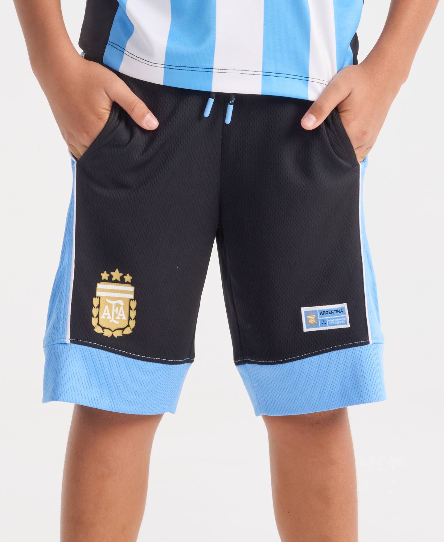 Kids' Argentina Football Mesh Shorts