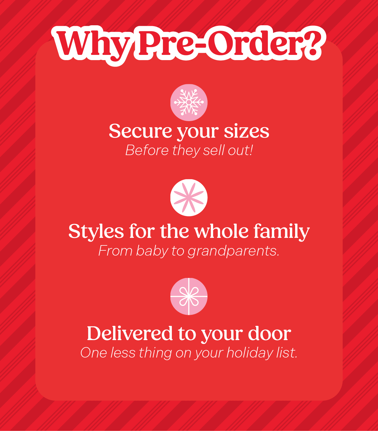 Why Pre Order?