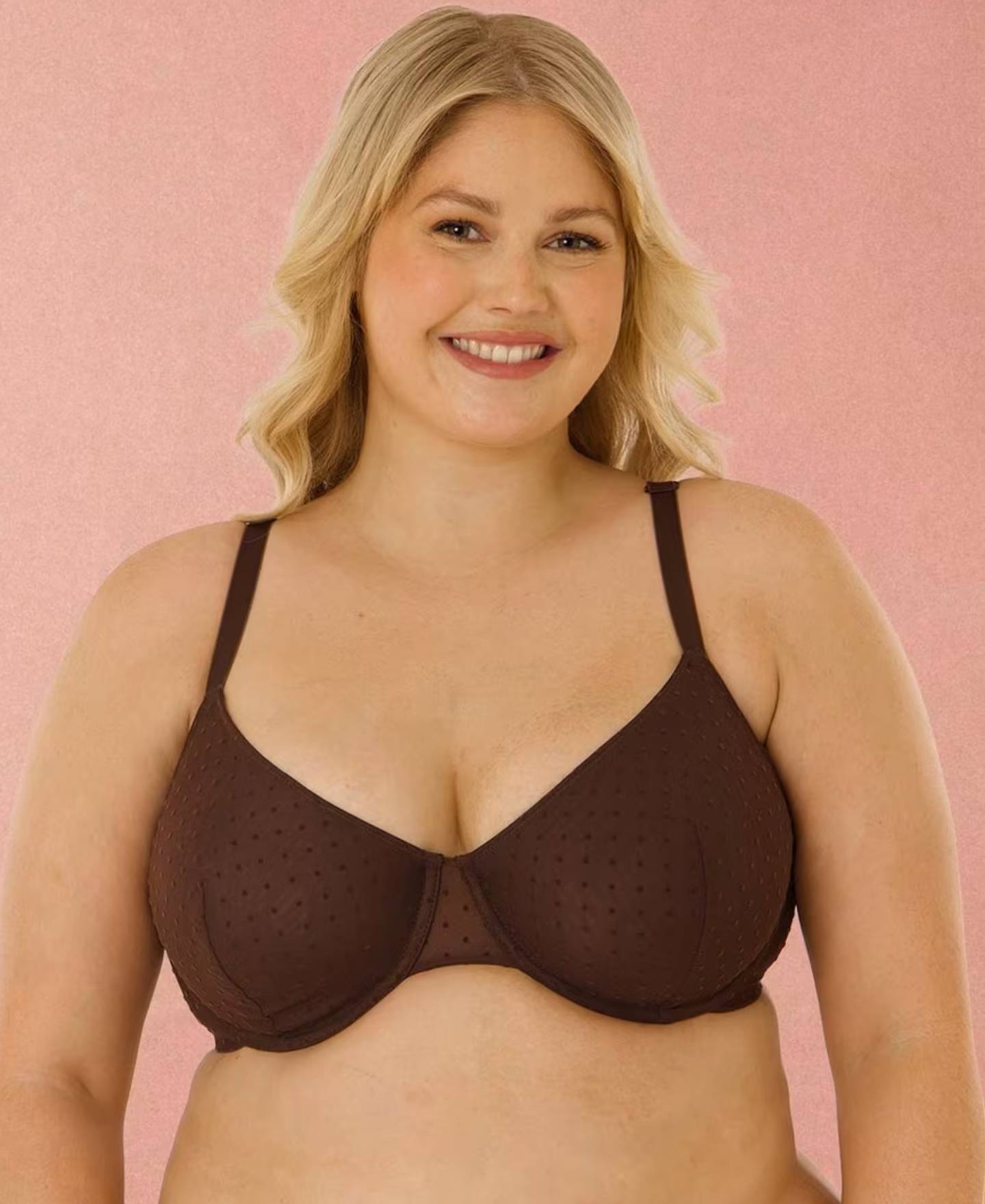 Women's Fuller Figure Mesh Soft Cup Bra