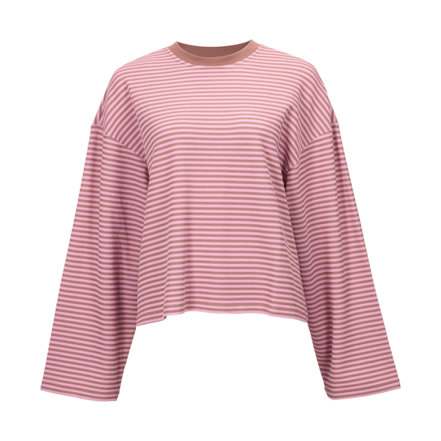 Women's Long Sleeve Textured Tee