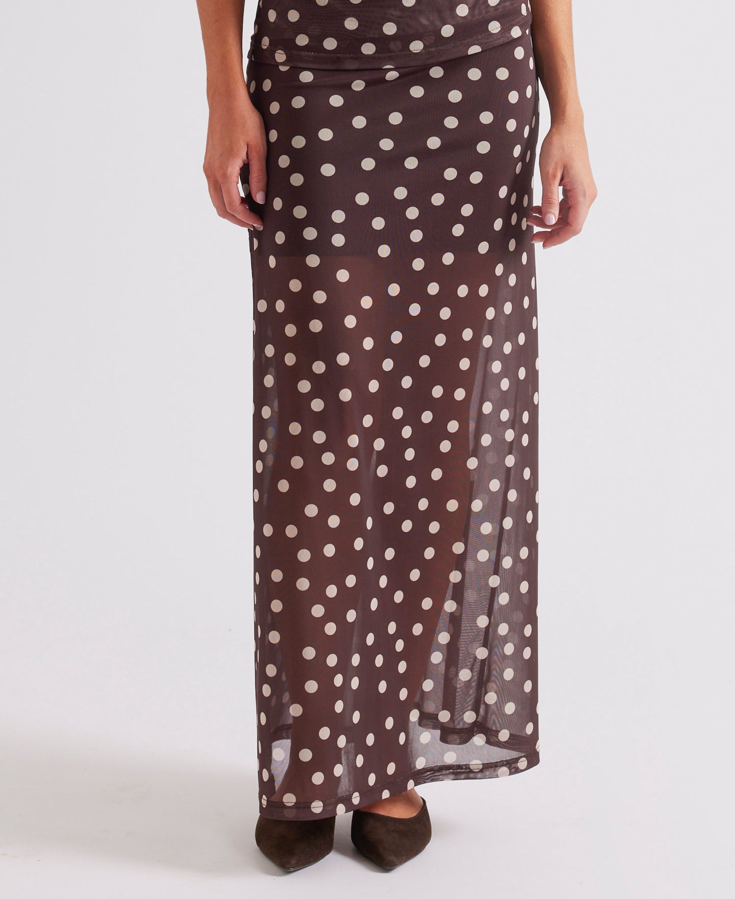Women's Mesh Maxi Skirt