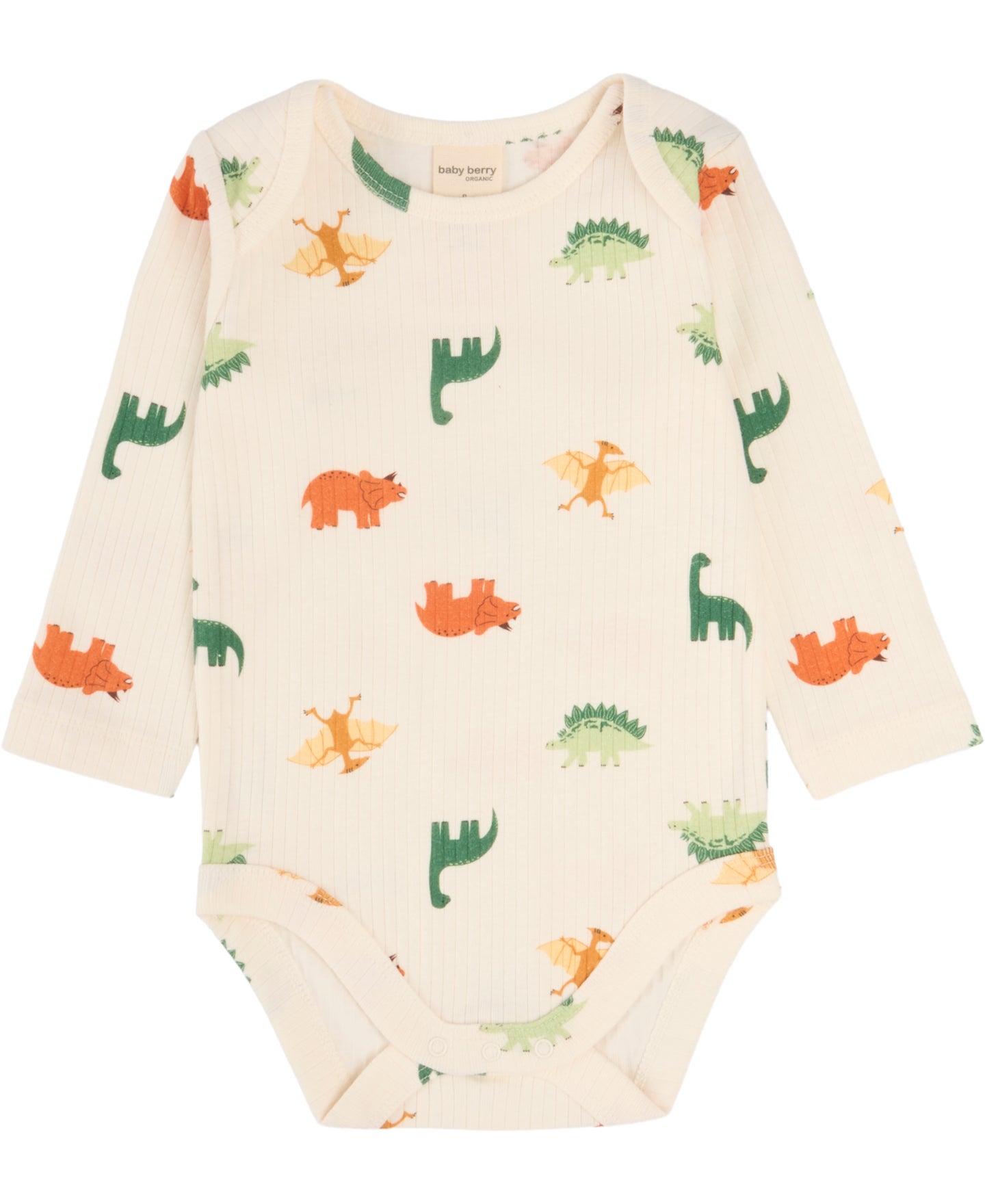 Babies' Organic Cotton Rib Long Sleeve Bodysuit