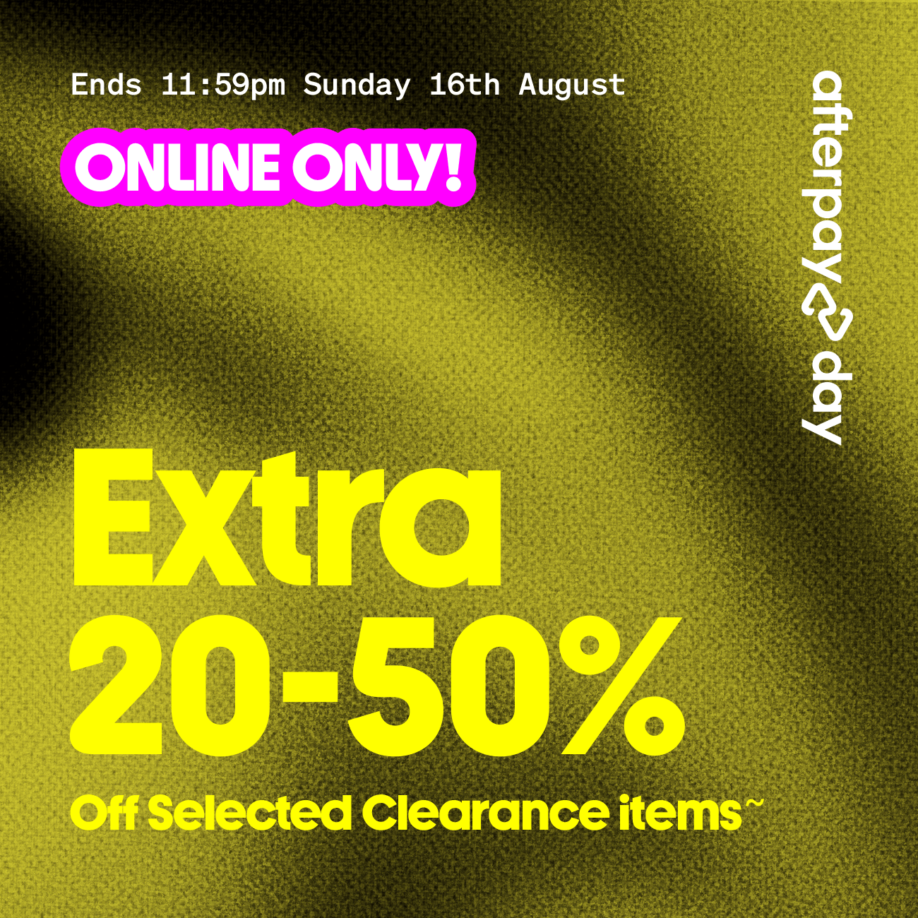 Afterpay Day Online Only