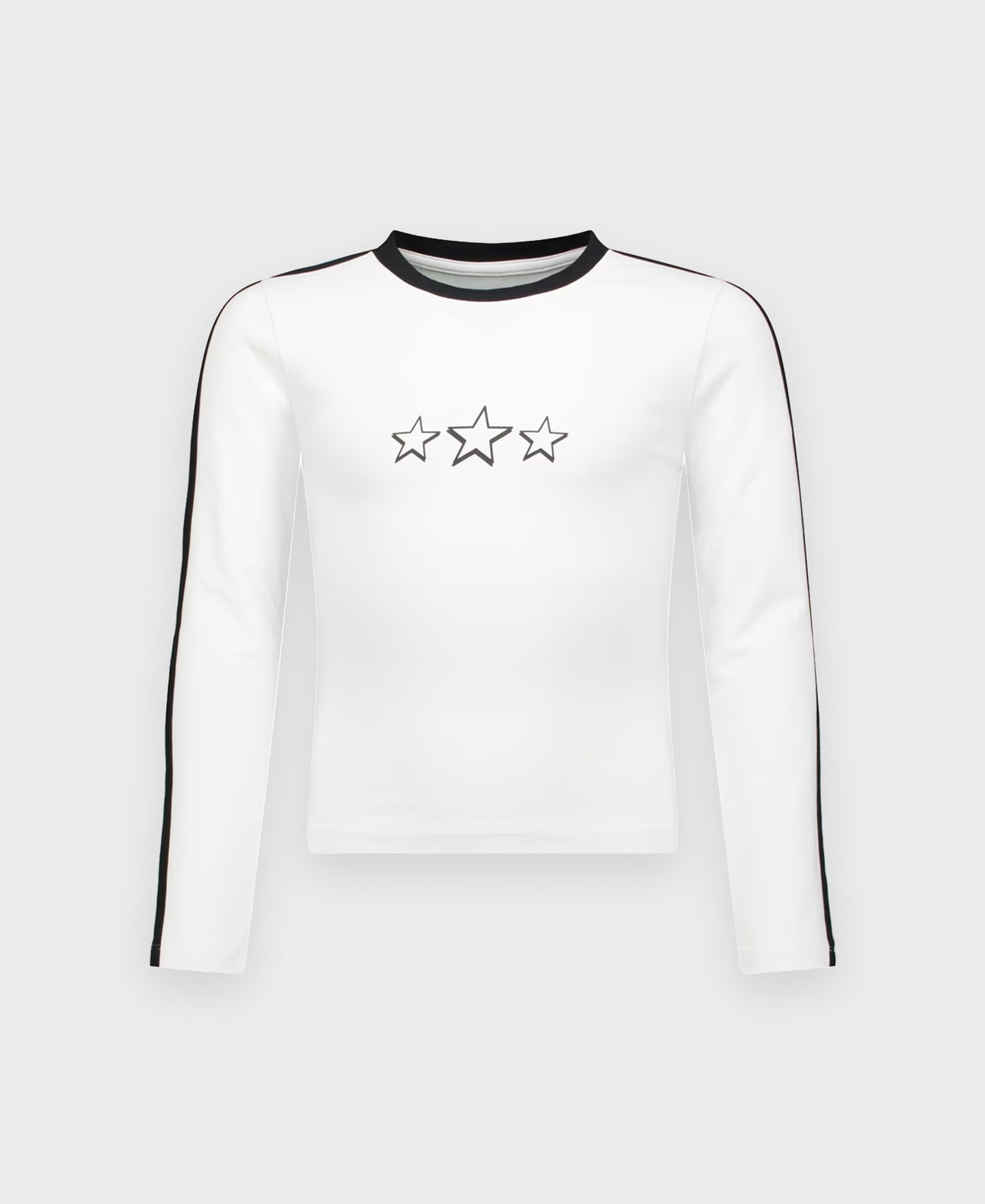 Girls' Long Sleeve Side Stripe Tee