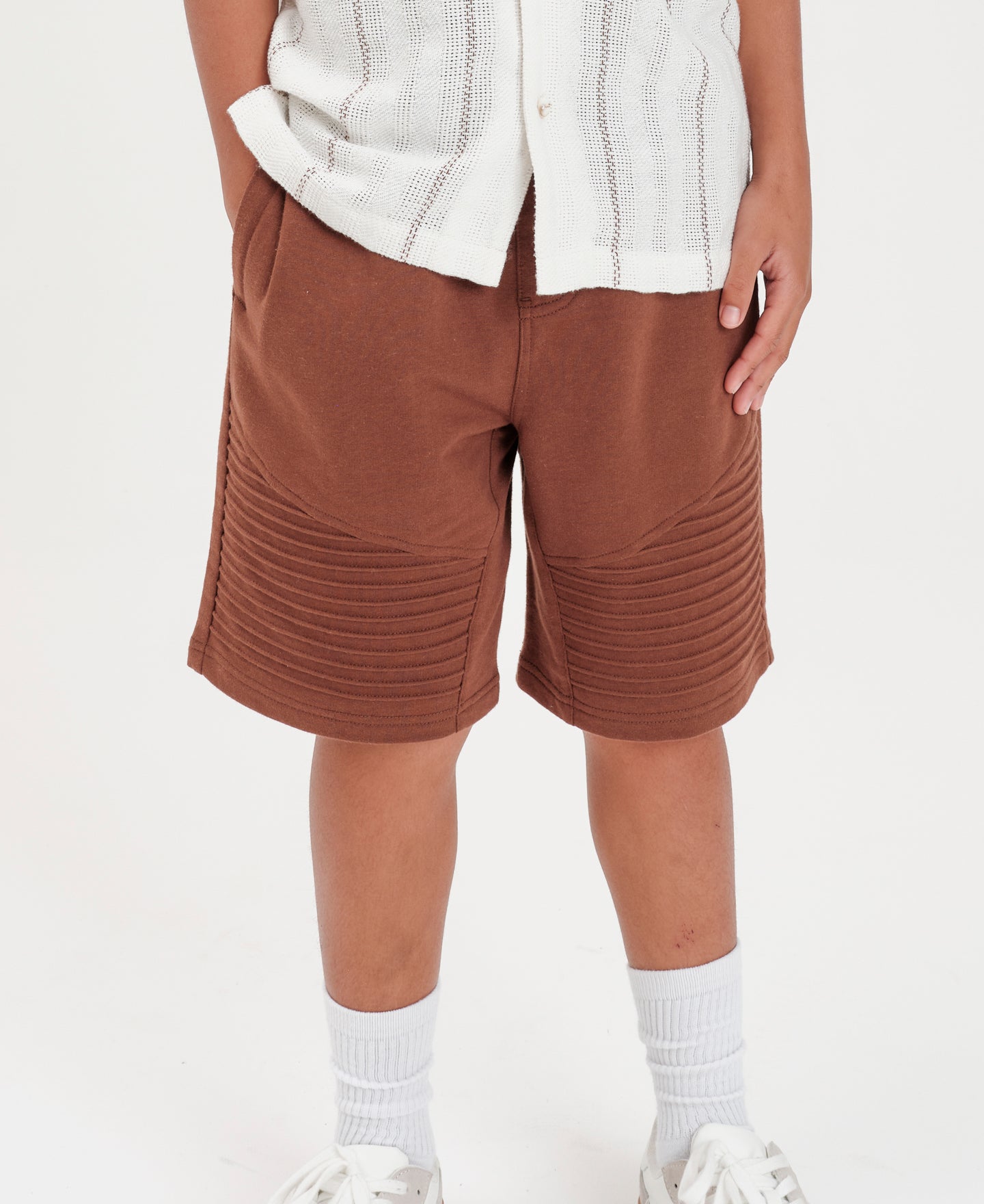Kids' Knit Moto Shorts