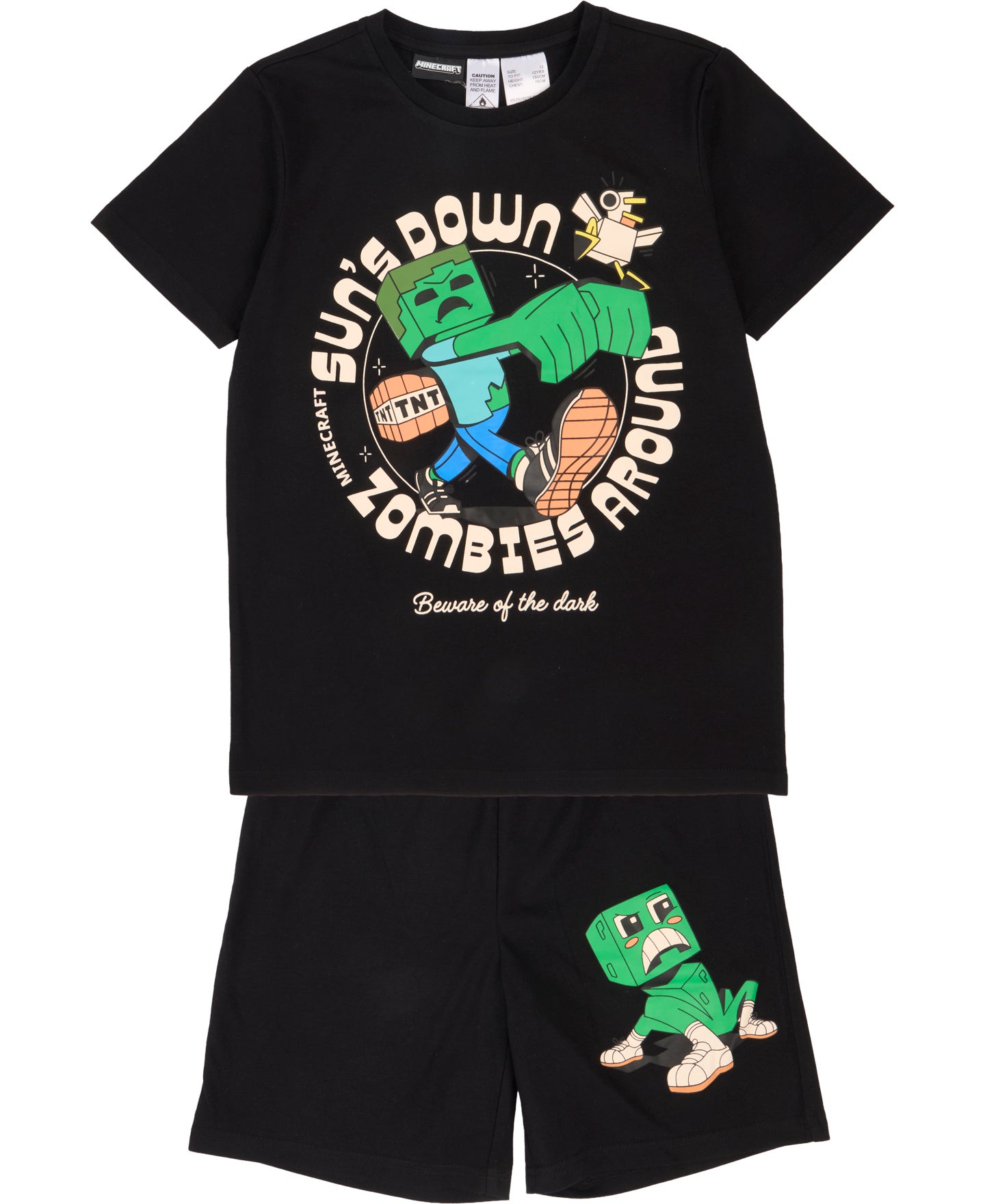 Kids' Minecraft Short Sleeve PJ Set