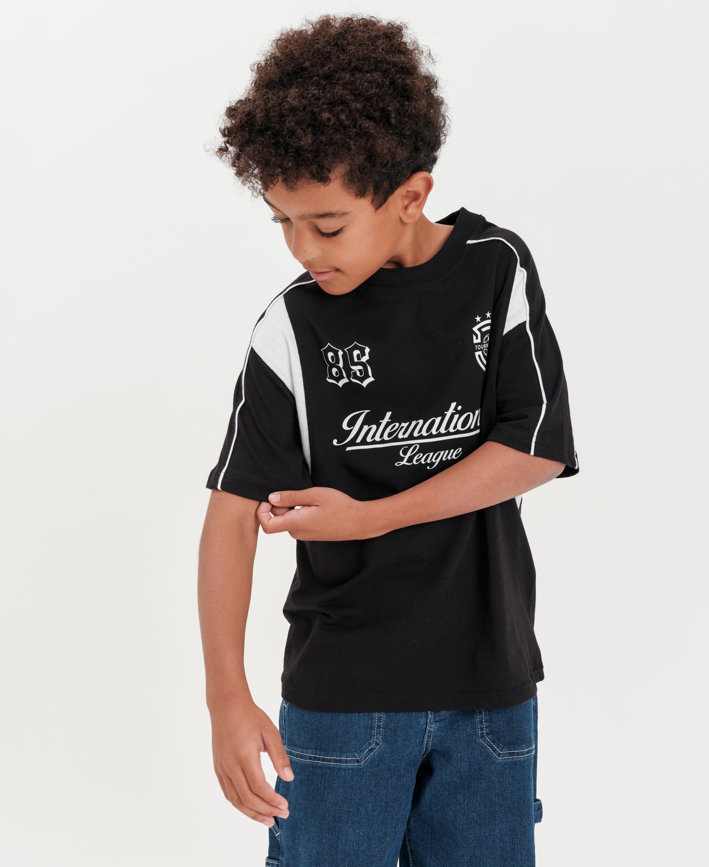 Kids' Short Sleeve Panel Tee