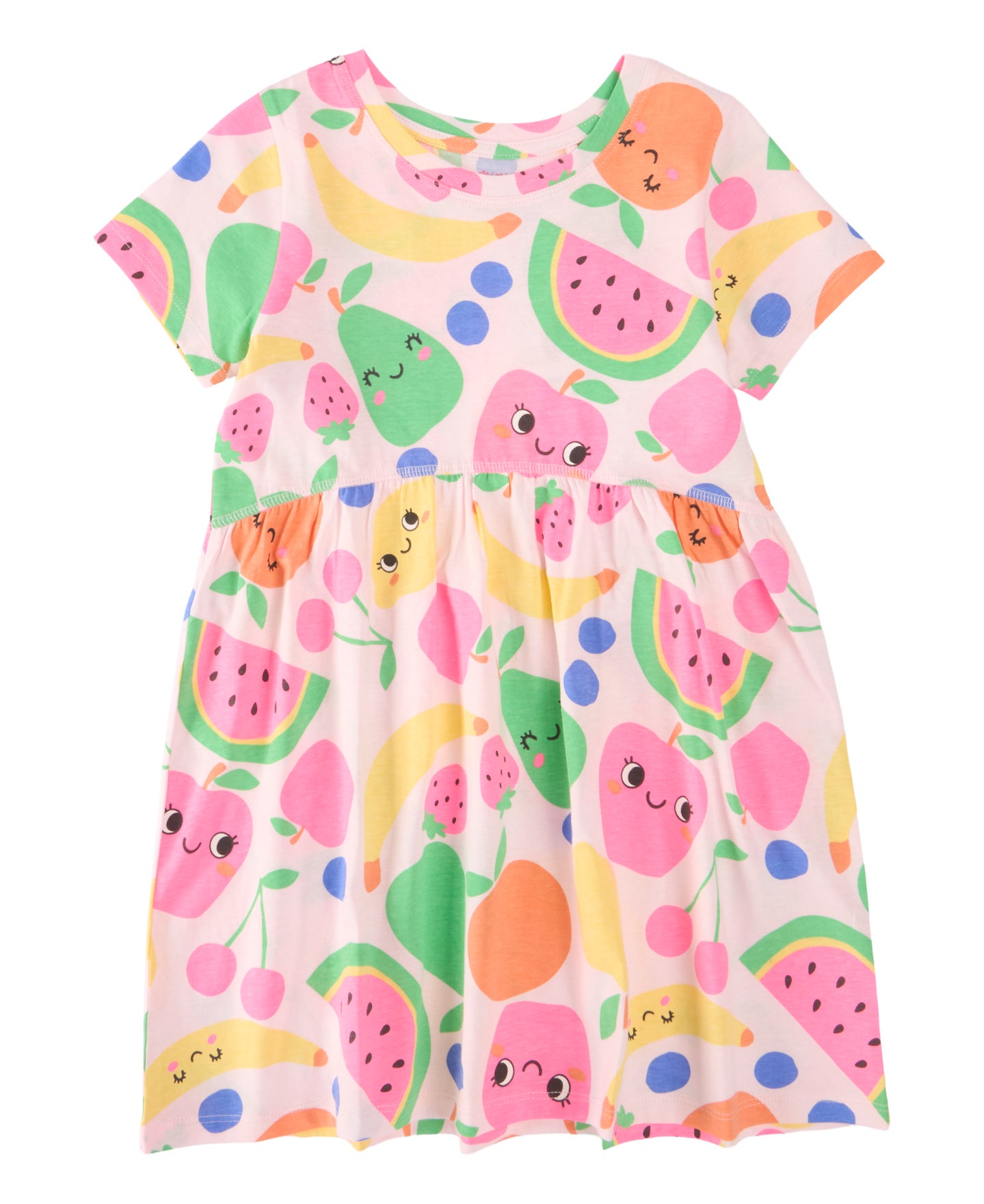 Little kids' Drop Hem Print Knit Dress