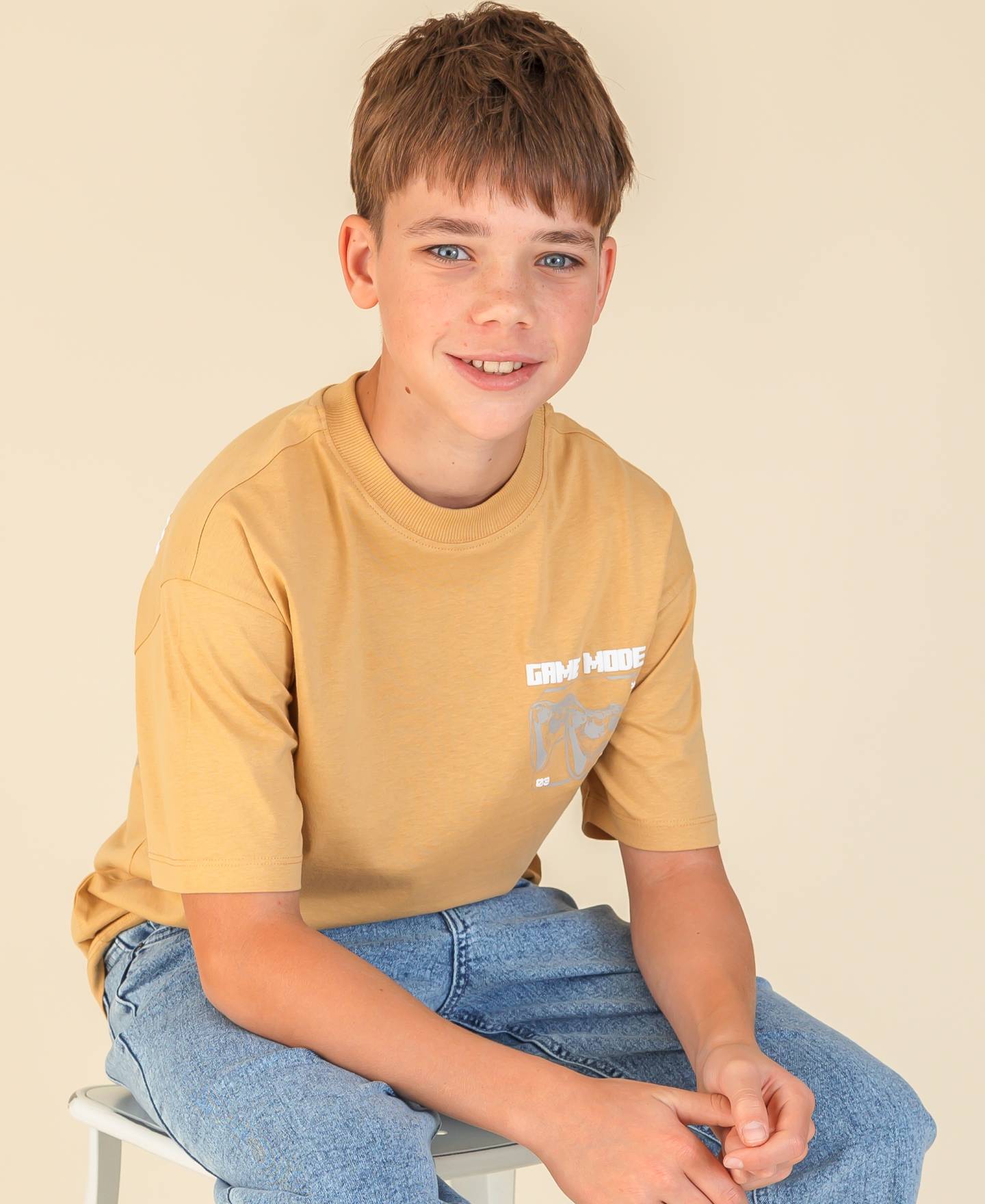 Kids' Short Sleeve Front & Back Print Tee