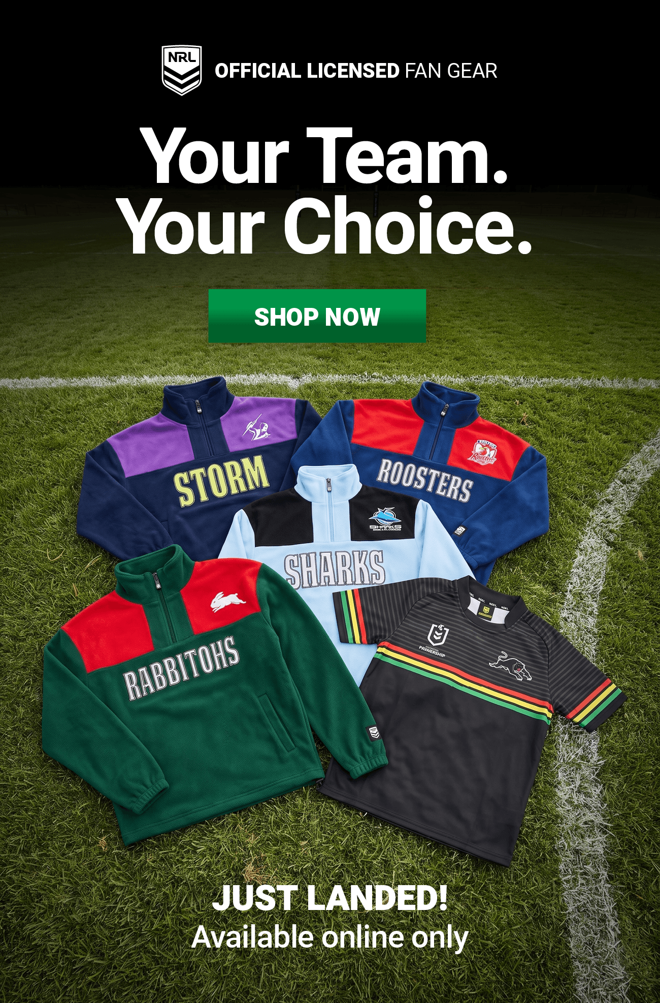 New Official NRL Fan Gear