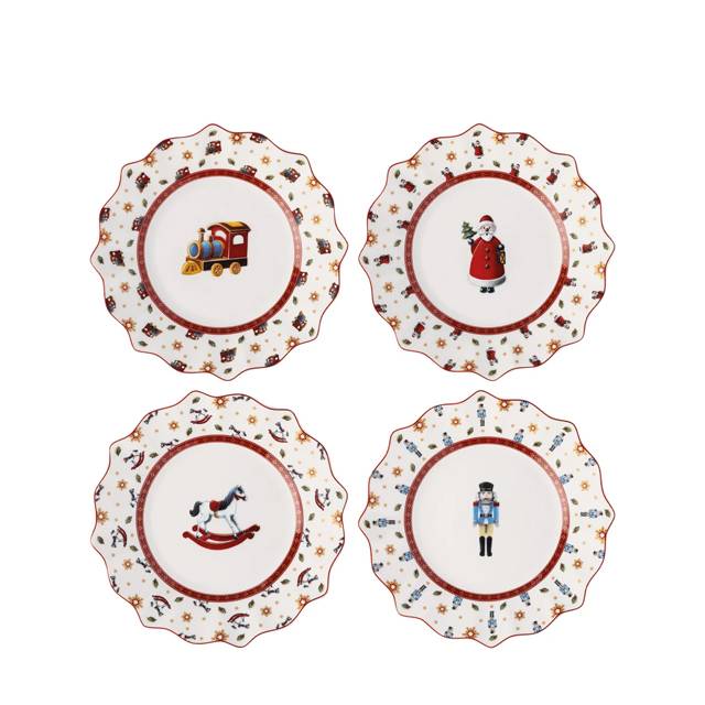 Sada vianočných tanierikov Toy's Delight, Výročná edícia, 4 ks