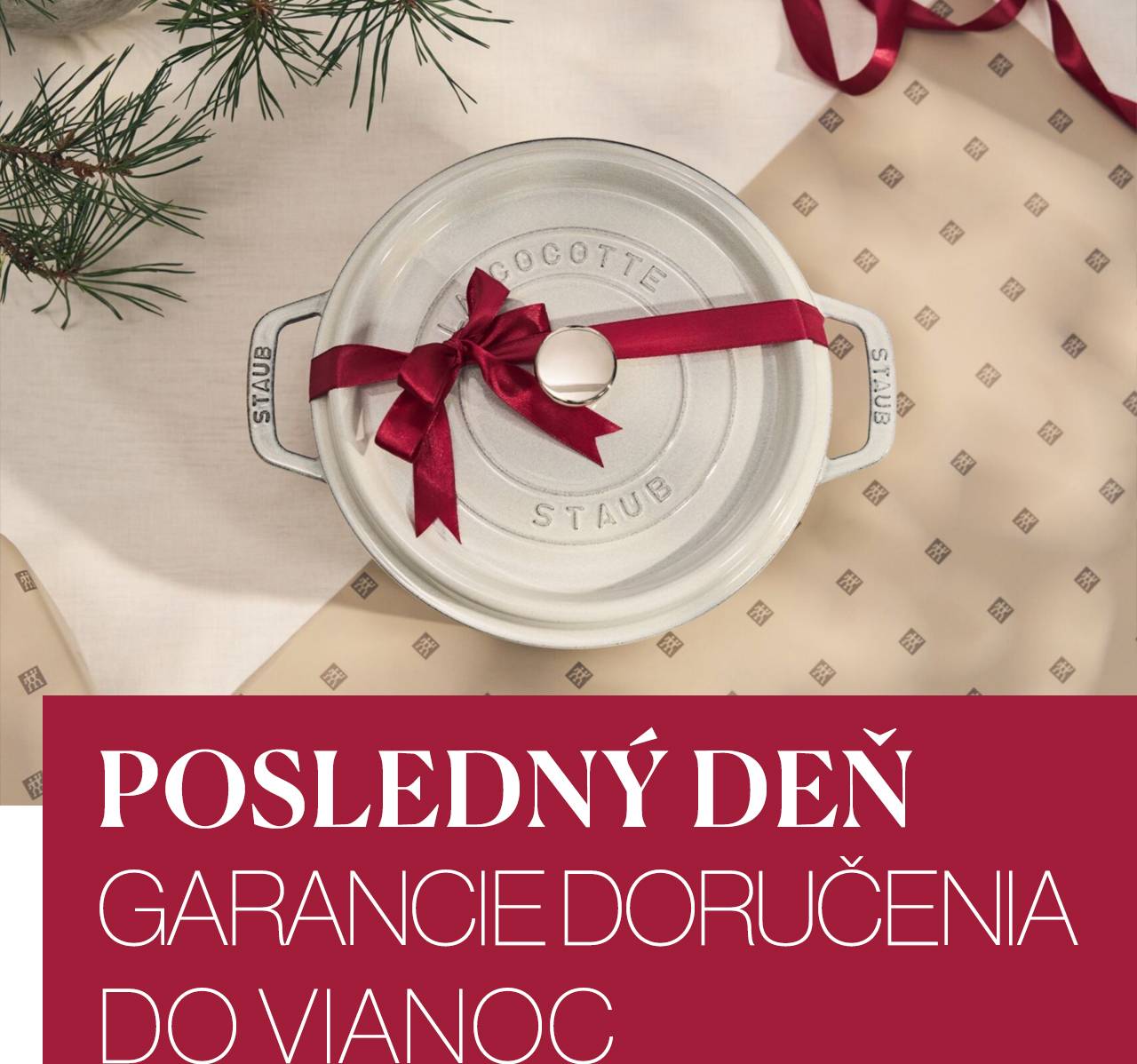 Posledný deň garancie doručenia do VIANOC Objednajte ešte dnes do 12:00 a garantujeme doručenie do Štedrého dňa. Urobte radosť sebe aj svojim blízkym včas.