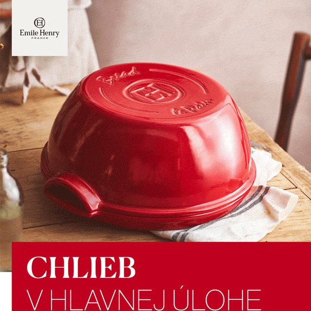 Chlieb v hlavnej úlohe Vôňa čerstvého chleba dokáže premeniť celý domov. S formami Emile Henry pripravíte chlieb, ktorý sa vždy podarí.