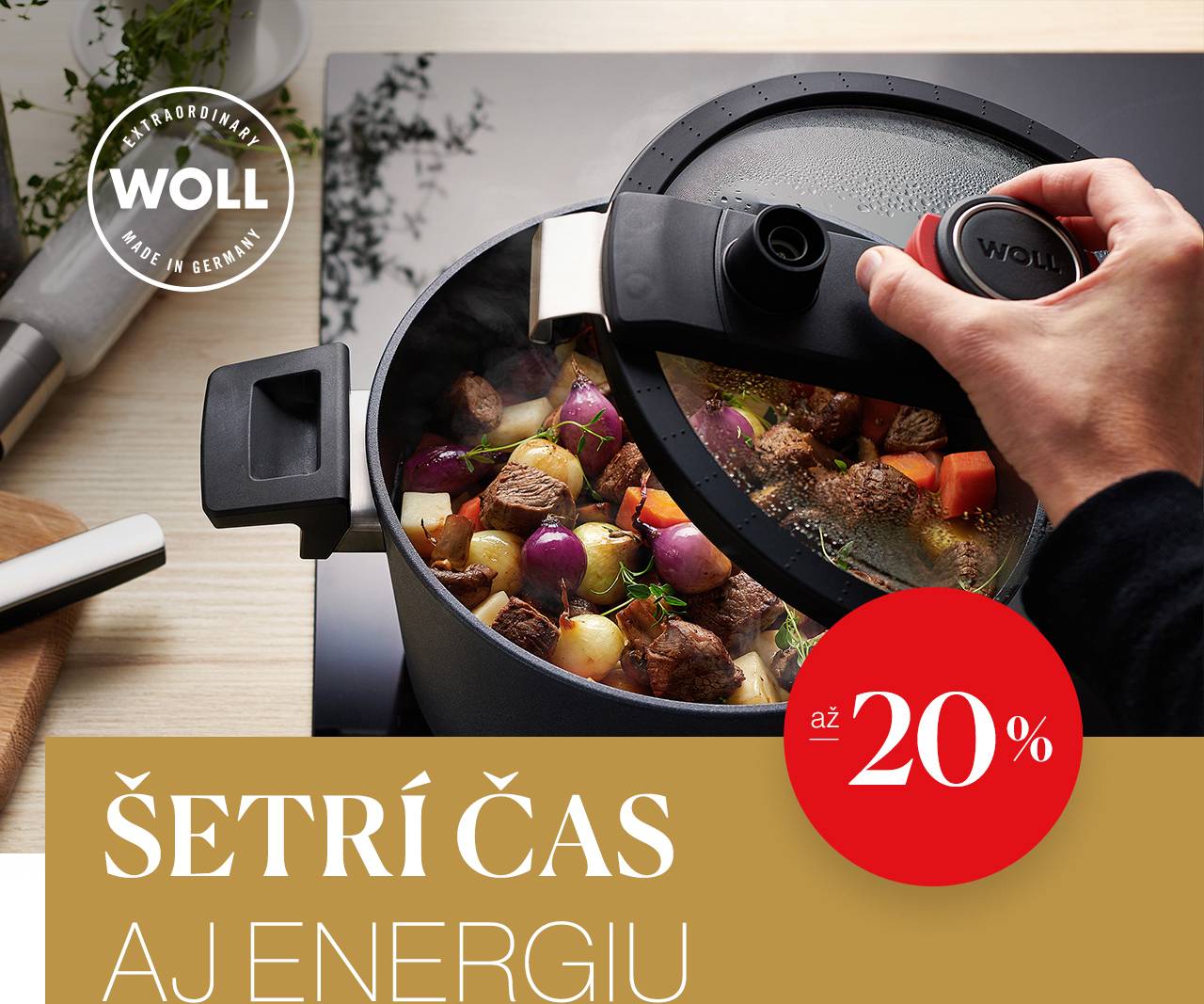 Objavte inteligentné varenie s kolekciou WOLL Diamond Active Lite. Až o 50 % rýchlejšia príprava, viac zachovaných chutí aj živín a mimoriadne odolný nepriľnavý povrch pre jednoduché čistenie.