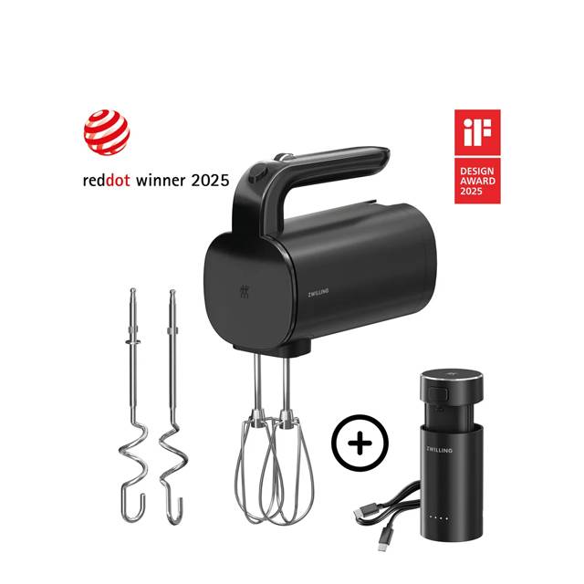 Bezdrôtový ručný šľahač Enfinigy XTEND, štartovacia súprava, čierny