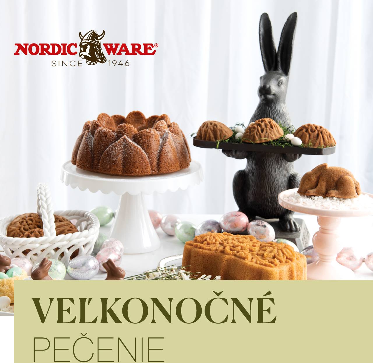 Premeňte tohtoročné Veľkonoce na malý sviatok radosti a tvorenia. S formami Nordic Ware sa každé pečenie stáva zážitkovým rituálom plným vôní, farieb a jemnej mágie. Vykúzlite dokonale tvarované bábovky aj slávnostné dezerty, ktoré potešia nielen chuťové poháriky, ale aj oči, a vytvorte chvíle, na ktoré sa nezabúda.