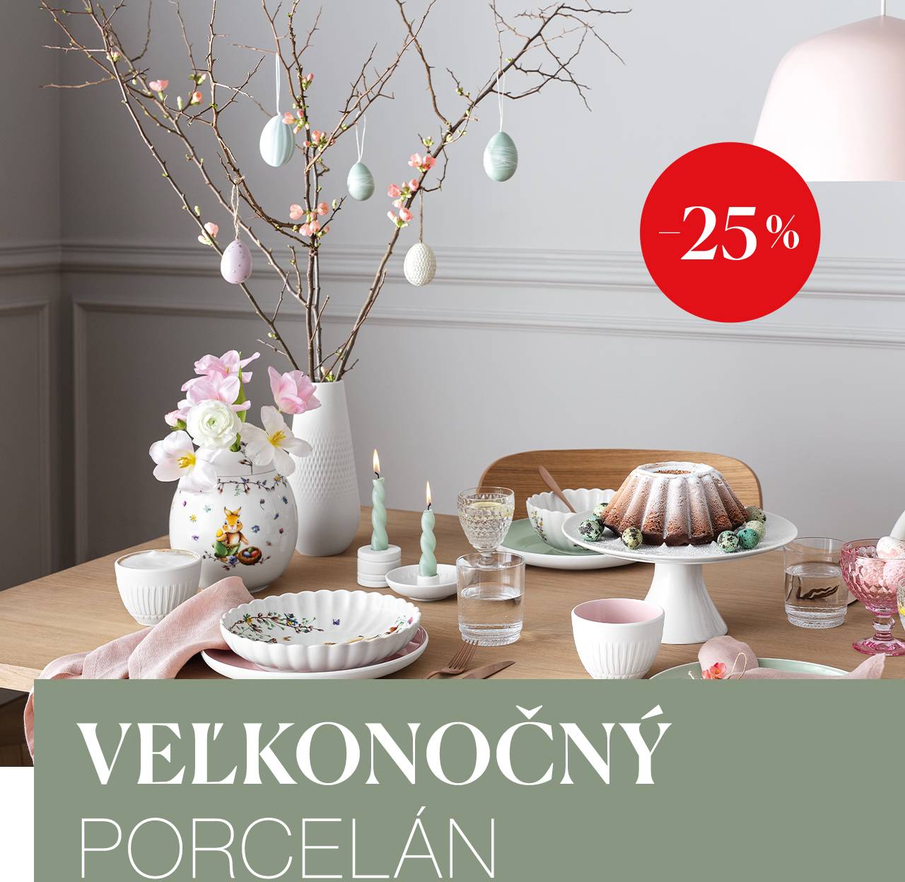 Veľkonočné kolekcie Villeroy & Boch a Rosenthal teraz kúpite za zvýhodnené ceny. Využite ideálnu príležitosť doplniť svoj servis o elegantné kúsky, ktoré rozžiaria váš stôl nielen na jar.