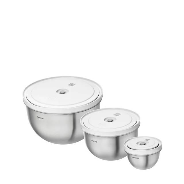 Súprava vákuovacích nerezových mís