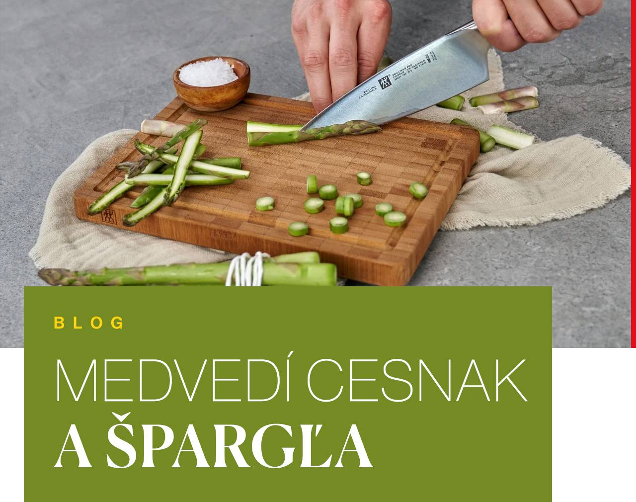 Sezóna medvedieho cesnaku a čerstvej špargle