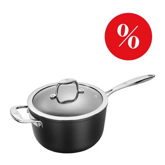 Forte titánová rajnica so sklenenou pokrievkou 22 cm