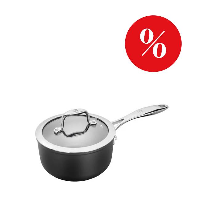 Forte titánová rajnica so sklenenou pokrievkou 18 cm