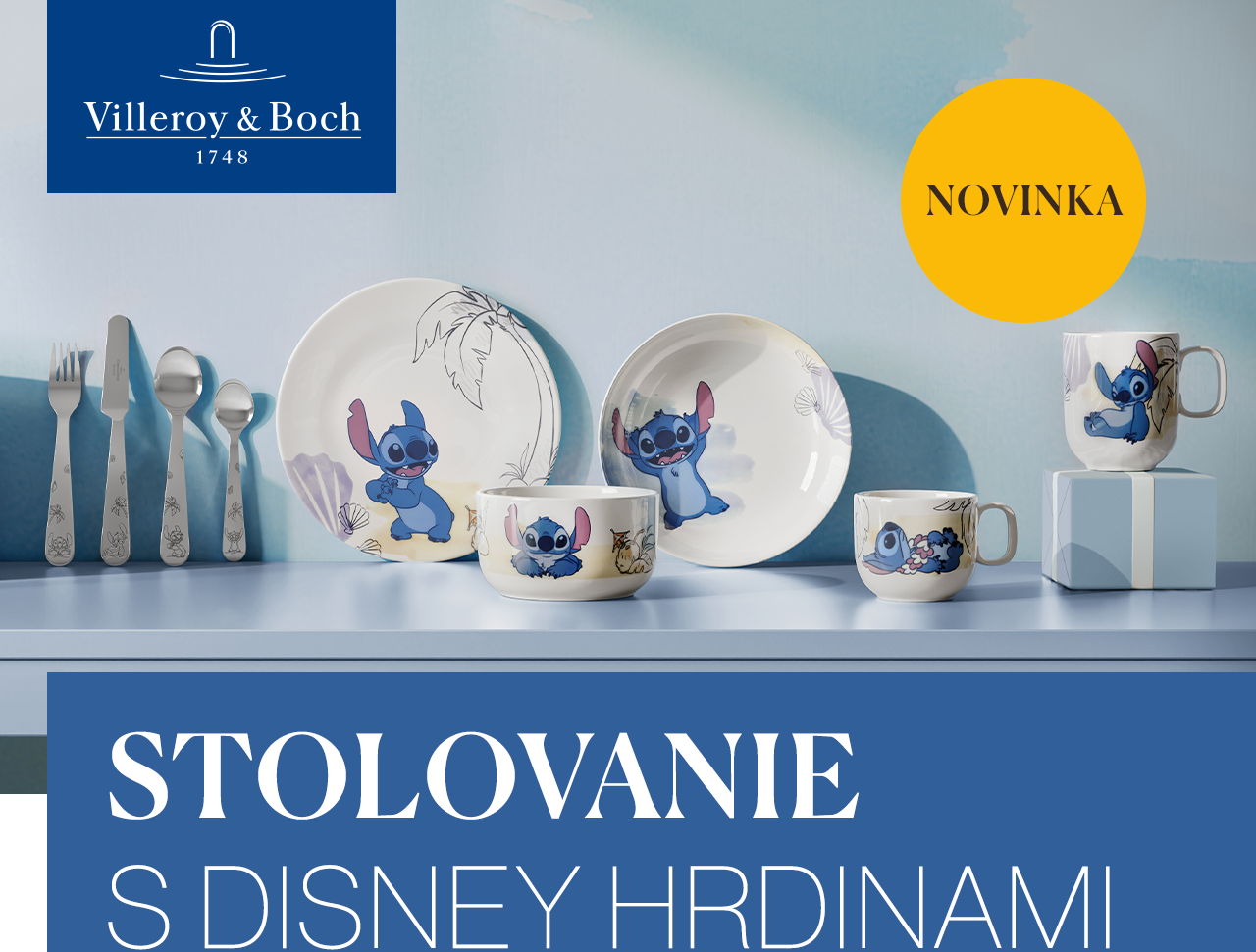 Sú rozprávky, ktoré deti milujú znova a znova. A teraz môžu byť súčasťou aj ich každodenných chvíľ pri stole. Nové kolekcie detského porcelánu Villeroy & Boch prinášajú obľúbeného Stitcha aj hrdinov z Frozen na prémiový porcelán navrhnutý pre malé ruky a veľkú detskú fantáziu. Jemné ilustrácie, kvalitné spracovanie a radosť, ktorá vydrží od raňajok až po večerné kakao.