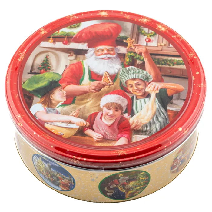 Christmas Danish Cookies Tin, 150g - Red