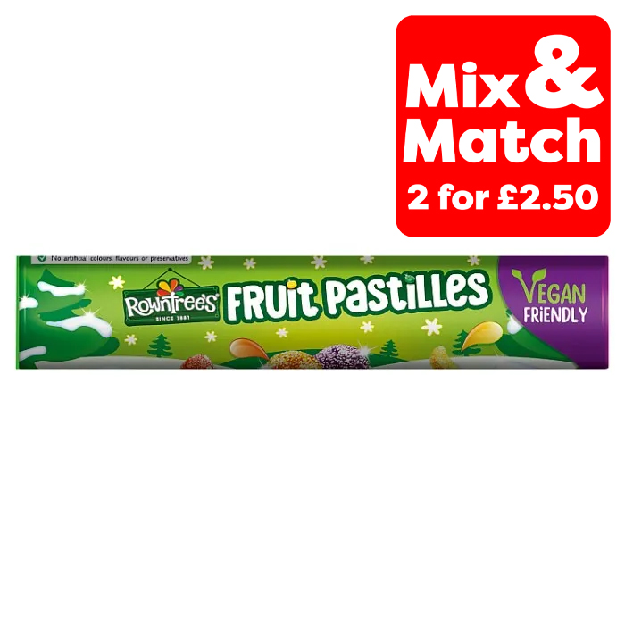 Rowntrees Fruit Pastilles Giant Tube, 115g