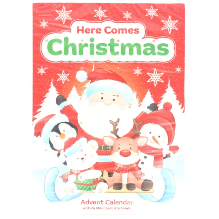 Here Comes Christmas Advent Calendar- Santa & Friends, 50g