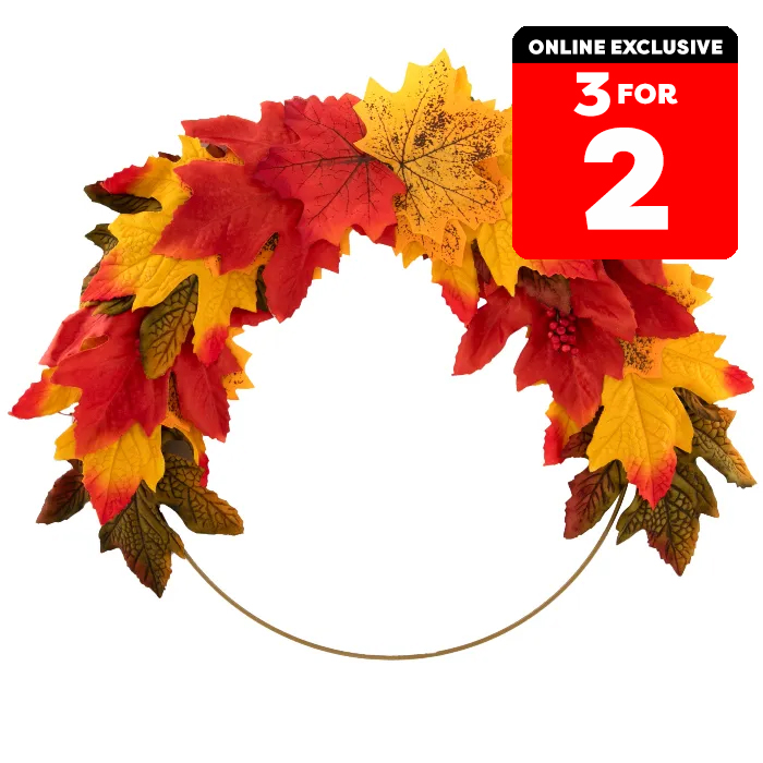 Autumn Leaf Decorative Wreath