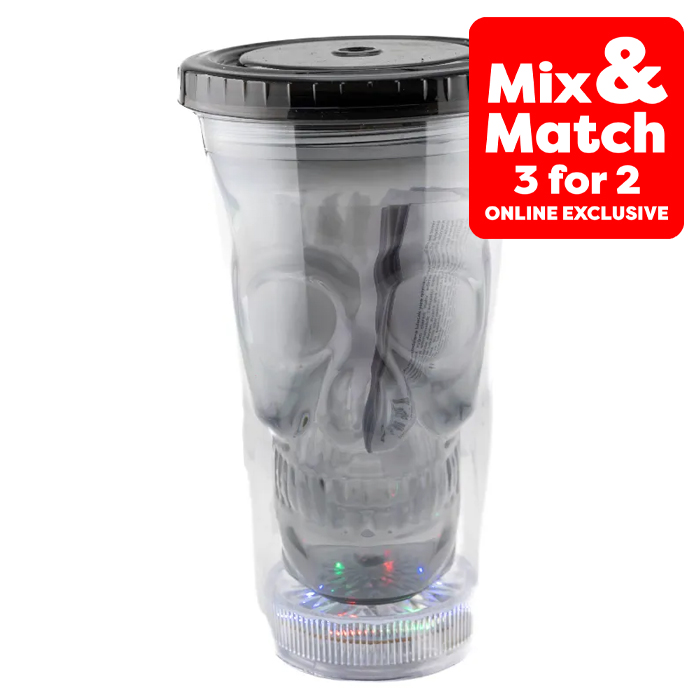 Halloween Led Mug With Straw, 450ml