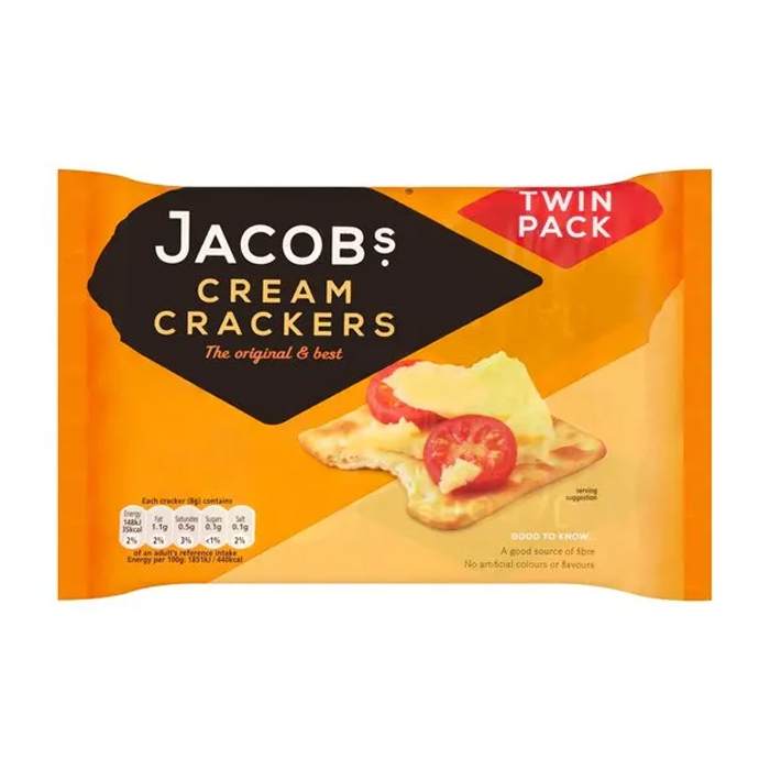 Jacobs Cream Crackers 200g (Pack of 2)