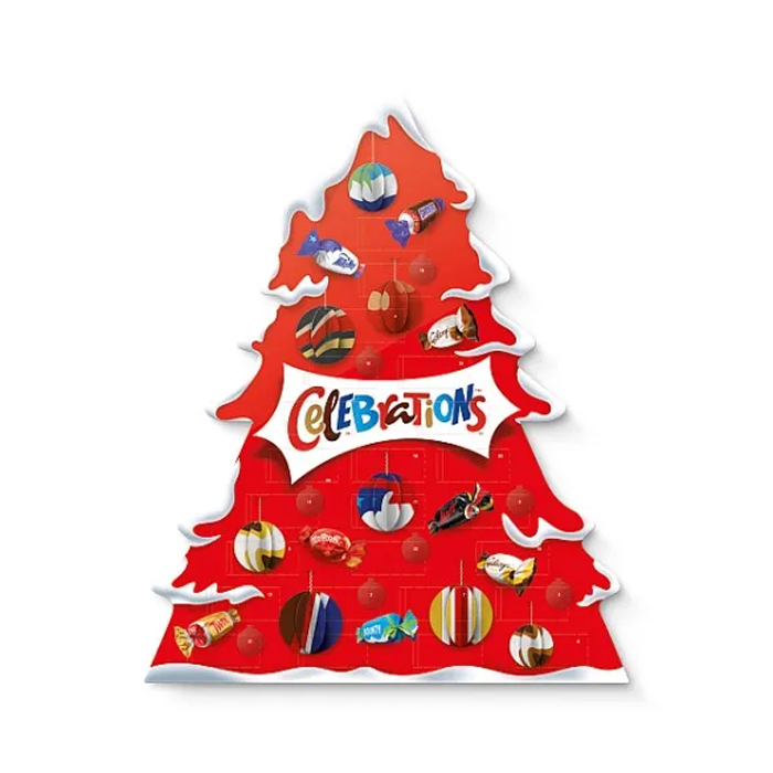 Celebrations Chocolate Christmas Tree Advent Calendar, 215g