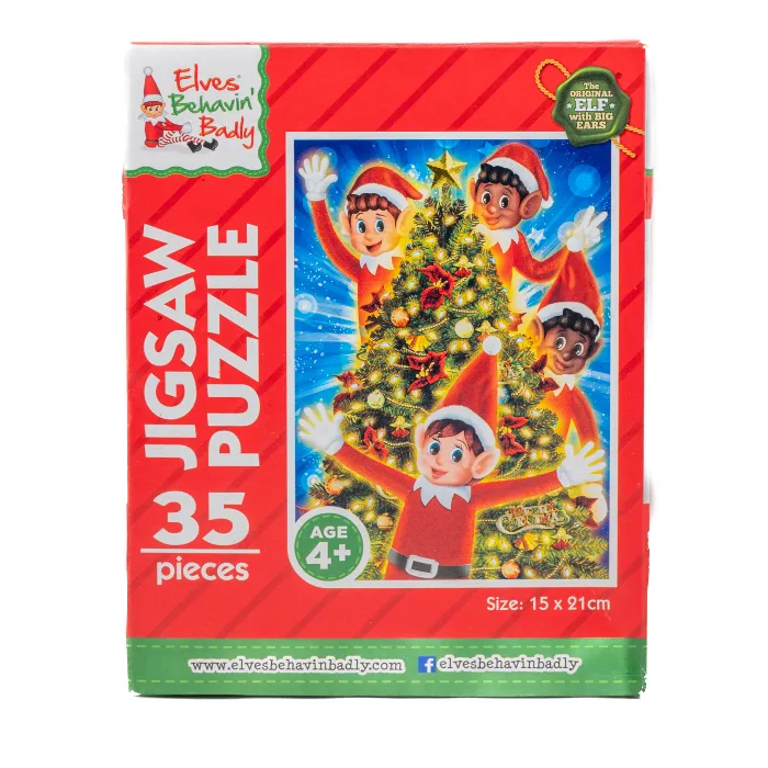 Christmas Elves Jigsaw Puzzle - 35 Pieces