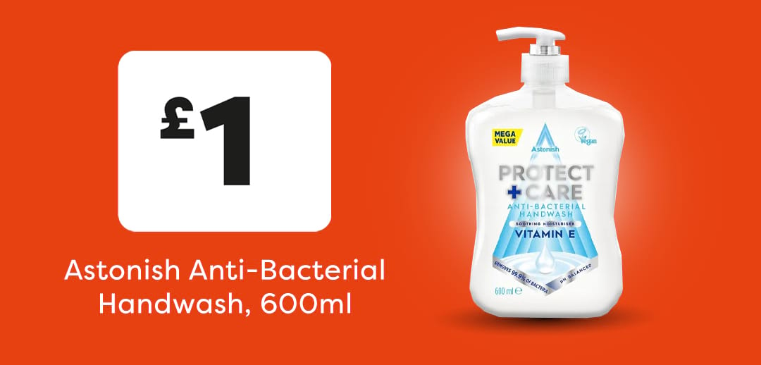 Astonish Protect + Care Anti-Bacterial Handwash Vitamin E 600ml