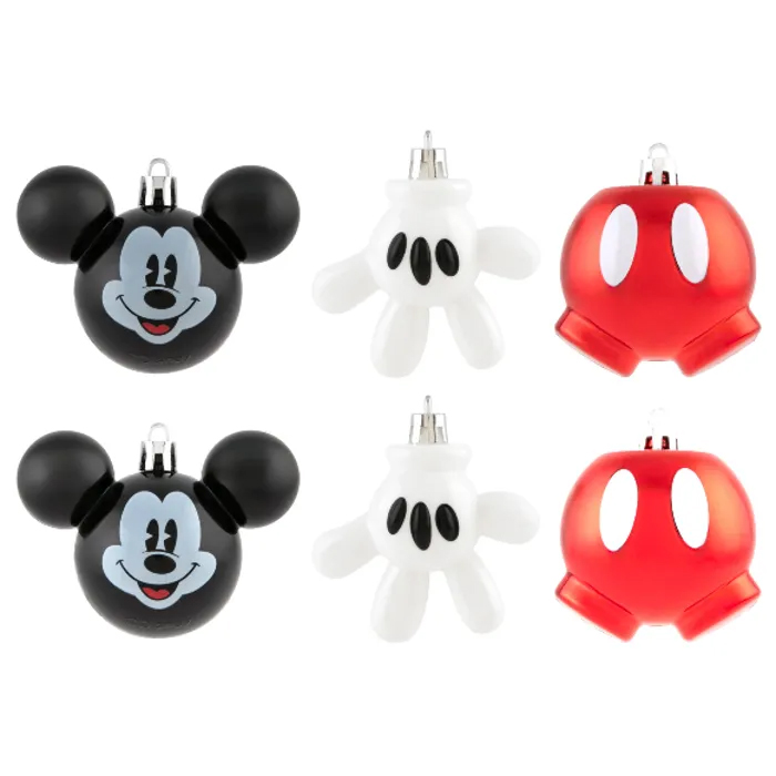 Disney Micky Mouse Character Baubles (Pack of 6)