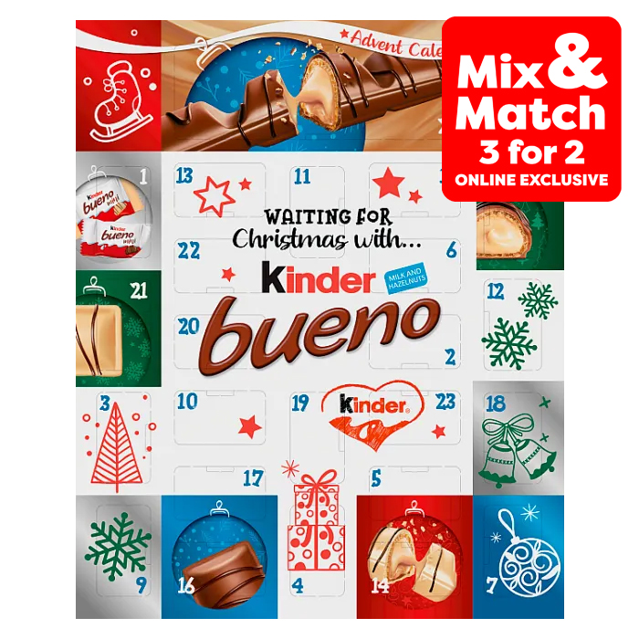 Kinder Bueno Advent Calendar, 167g