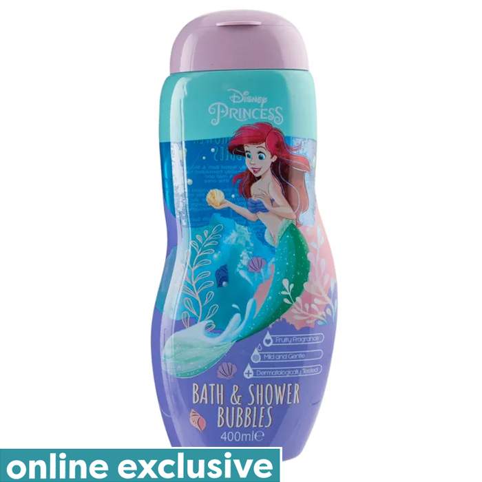 Disney Princess Bath & Shower Bubbles, 400ml