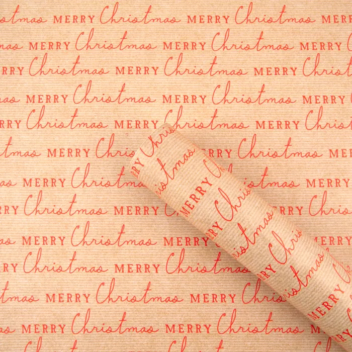 Christmas Gift Wrap - Merry Christmas, 10m