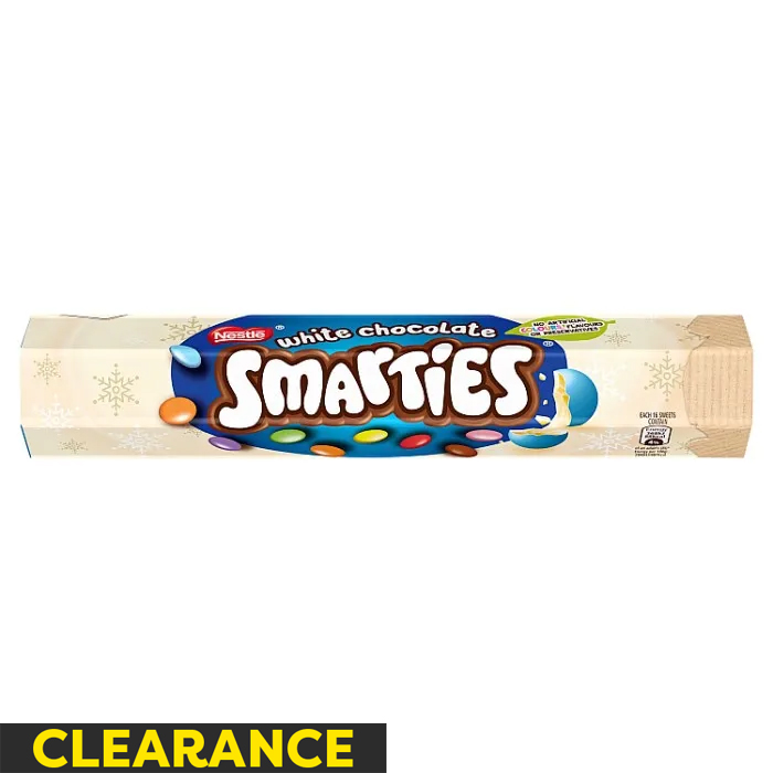 White Chocolate Smarties Giant Tube, 120g